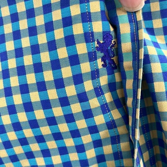 Bugatchi Uomo men’s long sleeve cotton Buffalo check shirt - Picture 3 of 5